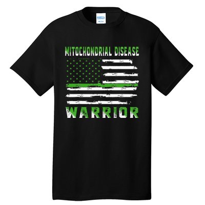 Mitochondrial Disease Warrior USA Flag United States Flag Tall T-Shirt