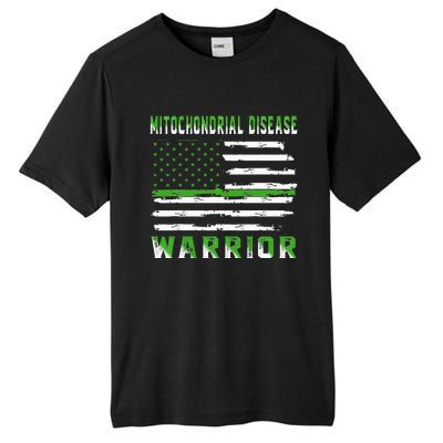 Mitochondrial Disease Warrior USA Flag United States Flag Tall Fusion ChromaSoft Performance T-Shirt