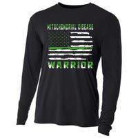 Mitochondrial Disease Warrior USA Flag United States Flag Cooling Performance Long Sleeve Crew