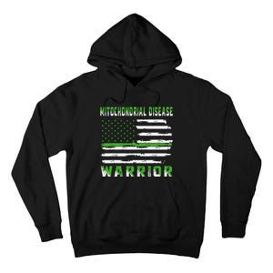 Mitochondrial Disease Warrior USA Flag United States Flag Tall Hoodie