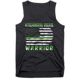 Mitochondrial Disease Warrior USA Flag United States Flag Tank Top