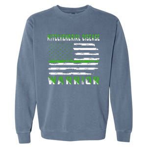 Mitochondrial Disease Warrior USA Flag United States Flag Garment-Dyed Sweatshirt