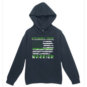 Mitochondrial Disease Warrior USA Flag United States Flag Urban Pullover Hoodie