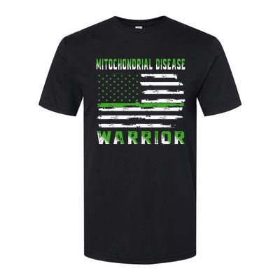 Mitochondrial Disease Warrior USA Flag United States Flag Softstyle CVC T-Shirt