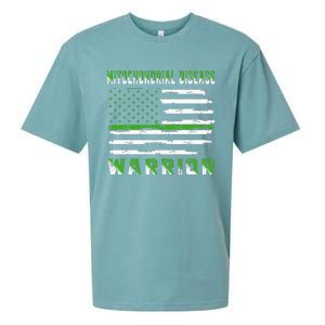 Mitochondrial Disease Warrior USA Flag United States Flag Sueded Cloud Jersey T-Shirt