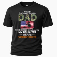 My Daughter Wears Combat Bootscute Giftproud National Guard Dad Army Gift Cooling Performance Crew T-Shirt