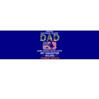 My Daughter Wears Combat Bootscute Giftproud National Guard Dad Army Gift Bumper Sticker