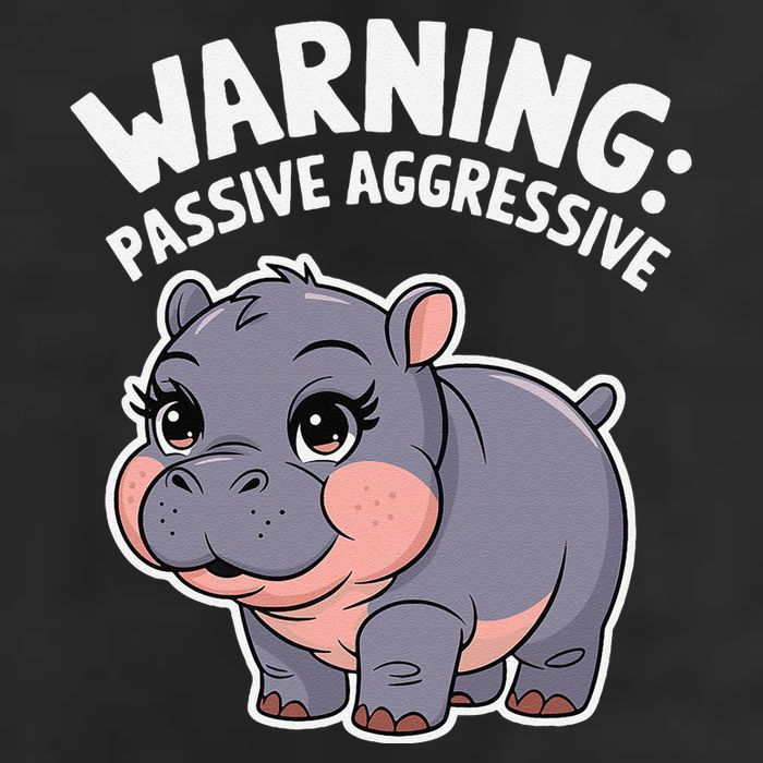Moo Deng Warning Passive Aggressive Hippo Cool Comfort Performance Bucket Hat
