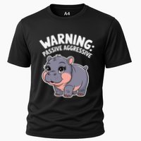 Moo Deng Warning Passive Aggressive Hippo Performance Shirt