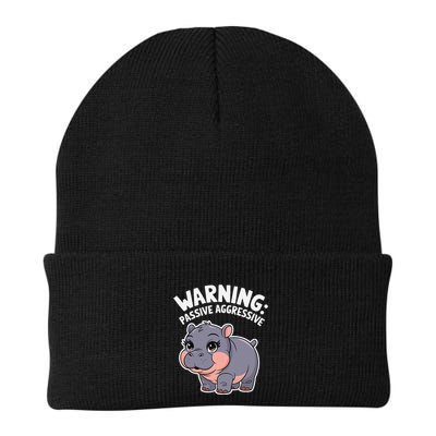 Moo Deng Warning Passive Aggressive Hippo Beanie