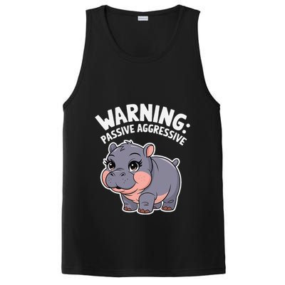 Moo Deng Warning Passive Aggressive Hippo PosiCharge Competitor Tank