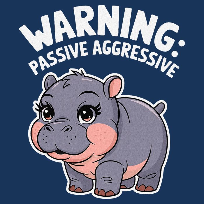 Moo Deng Warning Passive Aggressive Hippo Infant Baby Jersey Bodysuit