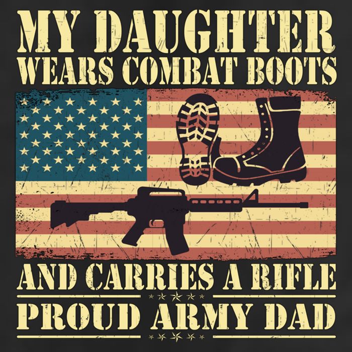 My Daughter Wears Combat Boots Proud Army Dad Father Gift Adult Drive Performance Visor