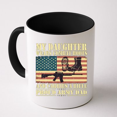 My Daughter Wears Combat Boots Proud Army Dad Father Gift Mug