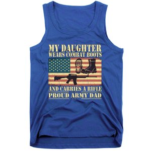 My Daughter Wears Combat Boots Proud Army Dad Father Gift Tank Top