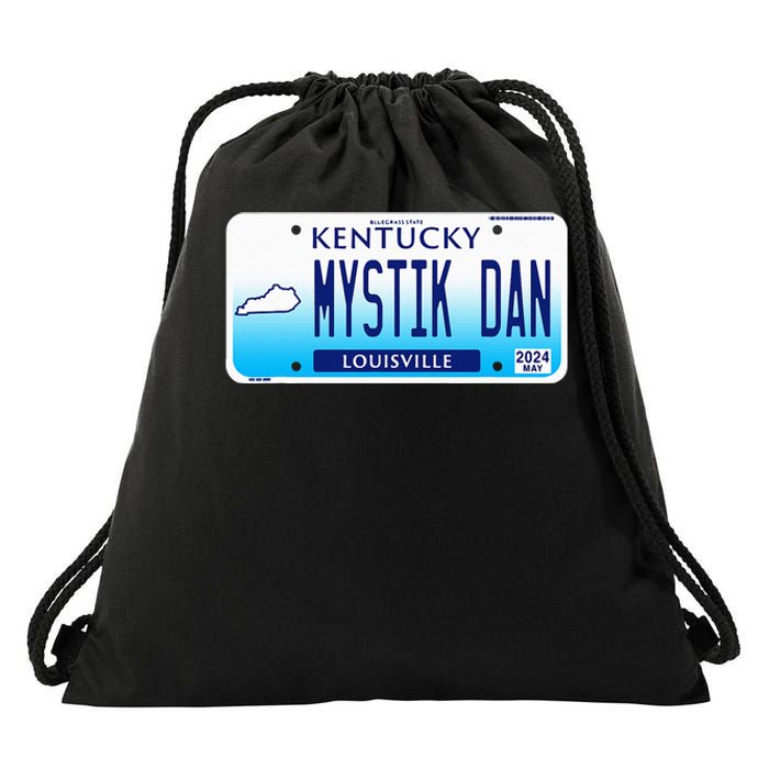 Mystik Dan Winner 2024 Betting License Plate Horse Racing Drawstring Bag