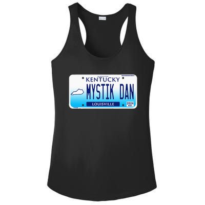 Mystik Dan Winner 2024 Betting License Plate Horse Racing Ladies PosiCharge Competitor Racerback Tank