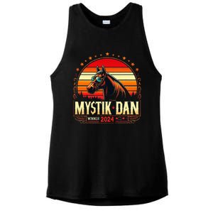 Mystik Dan Winner 2024 Funny Retro Ladies PosiCharge Tri-Blend Wicking Tank