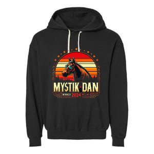 Mystik Dan Winner 2024 Funny Retro Garment-Dyed Fleece Hoodie