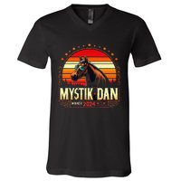 Mystik Dan Winner 2024 Funny Retro V-Neck T-Shirt