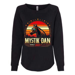 Mystik Dan Winner 2024 Funny Retro Womens California Wash Sweatshirt