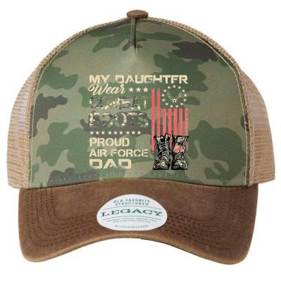 My Daughter Wear Combat Boots Proud Dad Of Air Force Veteran Legacy Tie Dye Trucker Hat