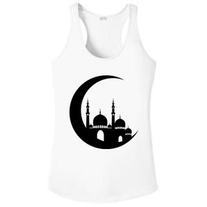 Moon Drawing With Mosque Ladies PosiCharge Competitor Racerback Tank