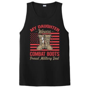 My Daughter Wears Combat Boots Usa Flag Proud Army Dad Gift PosiCharge Competitor Tank