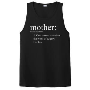 Mother Definition Works For Free Gift For Mom PosiCharge Competitor Tank