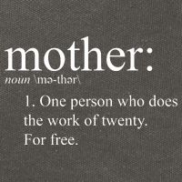 Mother Definition Works For Free Gift For Mom Cotton Canvas Backpack