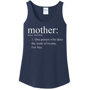 Mother Definition Works For Free Gift For Mom Ladies Essential Tank