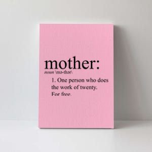 Mother Definition Works For Free Gift For Mom Canvas