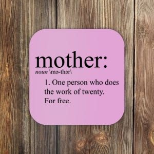 Mother Definition Works For Free Gift For Mom Coaster