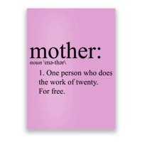 Mother Definition Works For Free Gift For Mom Poster