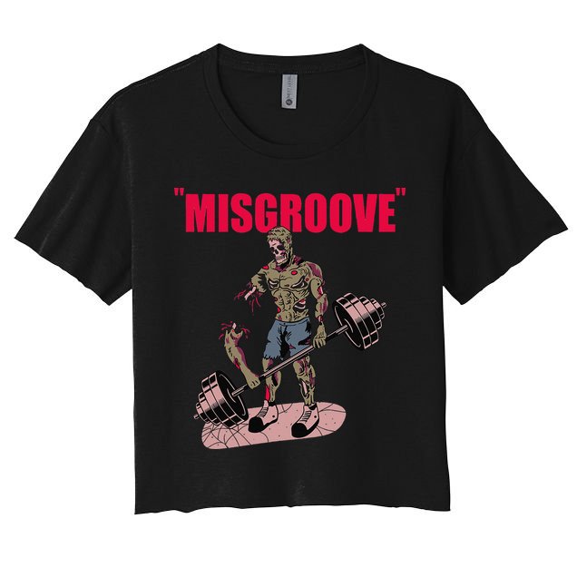Misgroove Deadlift Weightlifting Bodybuilding Gym Fitness Crop Top