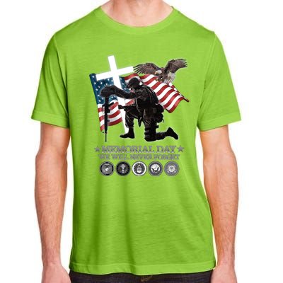 Memorial Day We Will Never Forget Adult ChromaSoft Performance T-Shirt