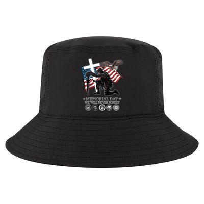 Memorial Day We Will Never Forget Cool Comfort Performance Bucket Hat