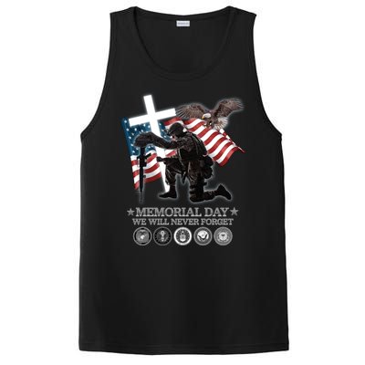 Memorial Day We Will Never Forget PosiCharge Competitor Tank