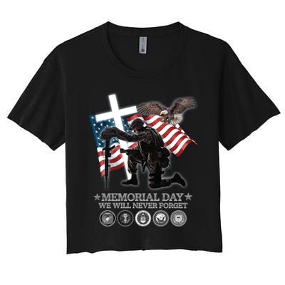 Memorial Day We Will Never Forget Crop Top
