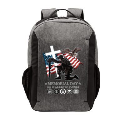 Memorial Day We Will Never Forget Vector Backpack