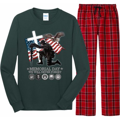 Memorial Day We Will Never Forget Long Sleeve Pajama Set