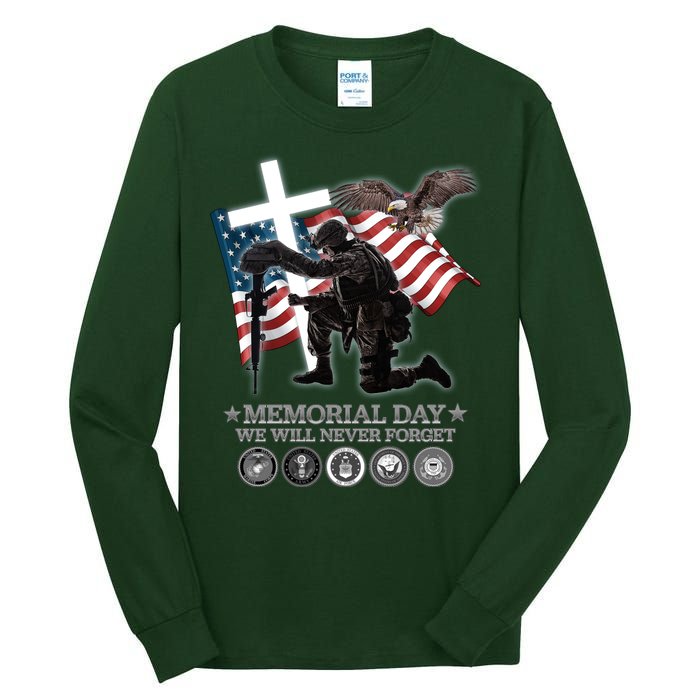 Memorial Day We Will Never Forget Tall Long Sleeve T-Shirt