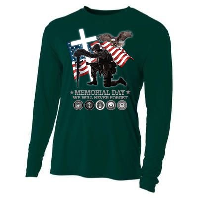 Memorial Day We Will Never Forget Cooling Performance Long Sleeve Crew