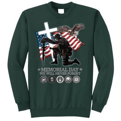 Memorial Day We Will Never Forget Tall Sweatshirt