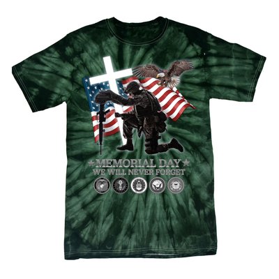 Memorial Day We Will Never Forget Tie-Dye T-Shirt