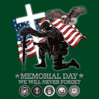 Memorial Day We Will Never Forget Womens T-Shirt