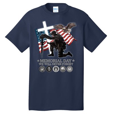 Memorial Day We Will Never Forget Tall T-Shirt