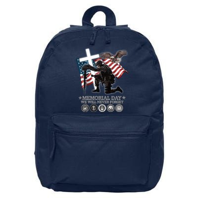 Memorial Day We Will Never Forget 16 in Basic Backpack