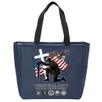 Memorial Day We Will Never Forget Zip Tote Bag