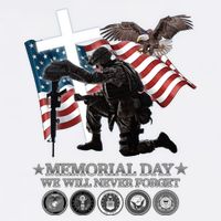 Memorial Day We Will Never Forget Garment-Dyed Sweatshirt